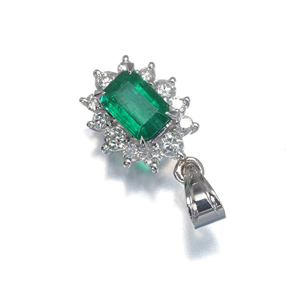 エメラルド 0.50ct ダイヤ ダイヤモンド 0.20ct クラシック ペンダントトップ Pt850 GENJ 大幅値下げ品 |  | 01