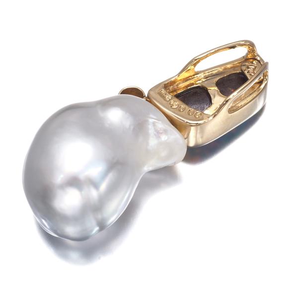 TASAKI タサキ K18YG ボルダーオパール ダイヤモンドブローチ TOP
