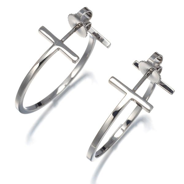 TIFFANY&Co.（ティファニー） ピアス Tワイヤー フープ ミディアム