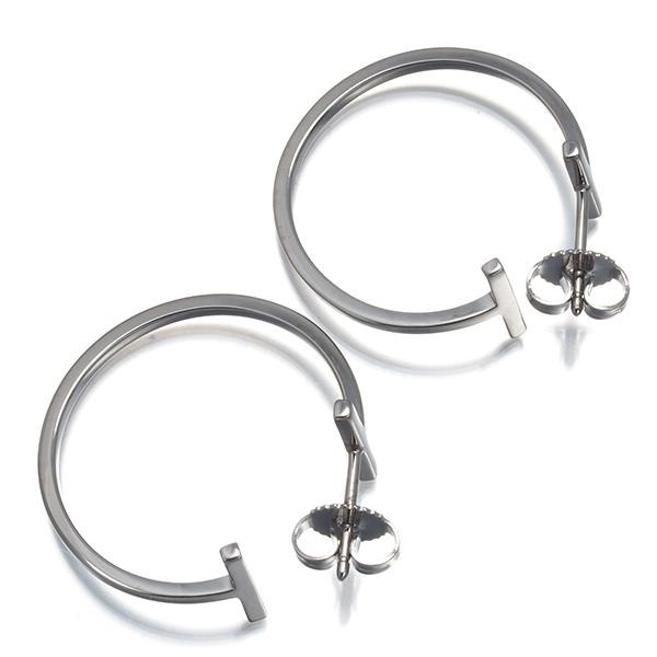 TIFFANY&Co.（ティファニー） ピアス Tワイヤー フープ ミディアム