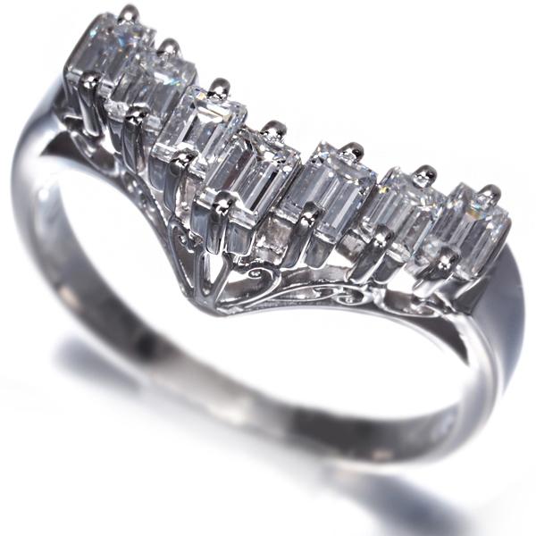 TASAKI（タサキ） リング ダイヤ ダイヤモンド 0.73ct バゲットカット