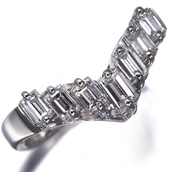 TASAKI（タサキ） リング ダイヤ ダイヤモンド 0.73ct バゲットカット