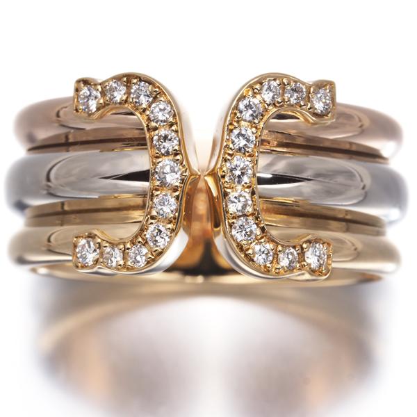 カルティエ リング 2C ドゥーブルC 楽天市場】【Cartier】カルティエ リング ダイヤ 2C ドゥーブルC C2
