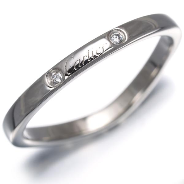 カルティエ リング ダイヤ 3P バレリーナ 47号 Pt950 保証書 Cartier（カルティエ） バレリーナ リング 指輪 Pt950 メレ