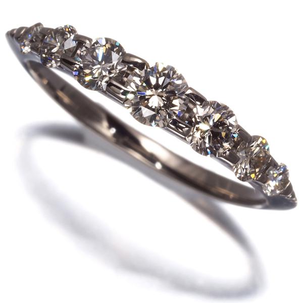 カシケイ リング ブラウンダイヤ ダイヤモンド 0.55ct ネイキッド 7号 