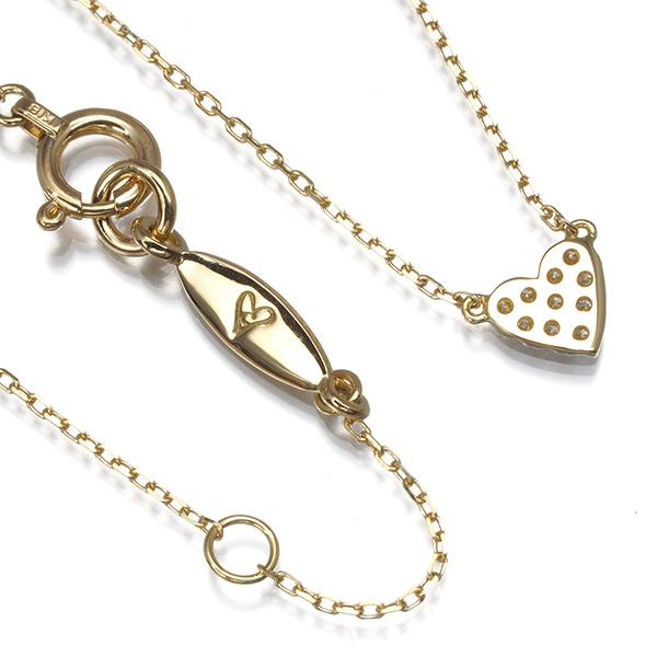 AHKAH（アーカー） ネックレス ダイヤ ダイヤモンド 0.05ct ハート