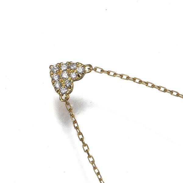 AHKAH（アーカー） ネックレス ダイヤ ダイヤモンド 0.05ct ハート 