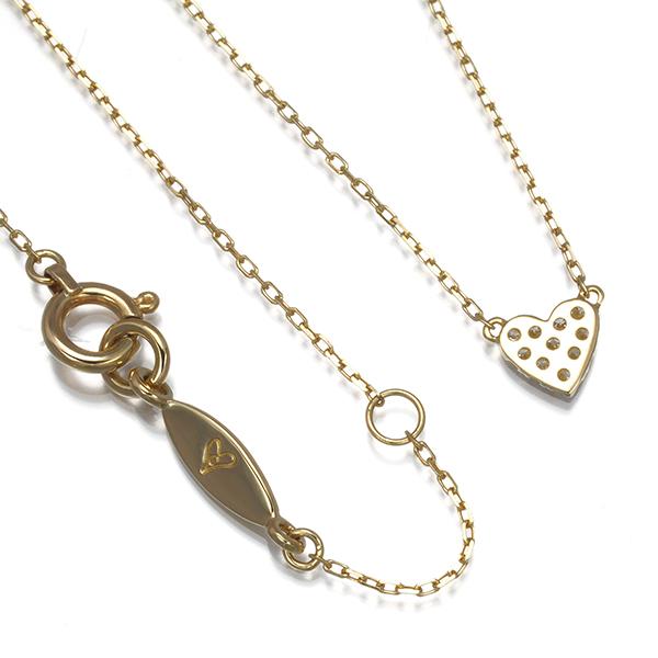 AHKAH（アーカー） ネックレス ダイヤ ダイヤモンド 0.05ct ハート 