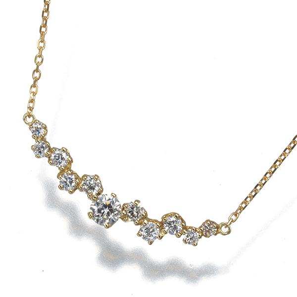 フェスタリア ネックレス ダイヤ ダイヤモンド 0.111ct/0.18ct Wish 