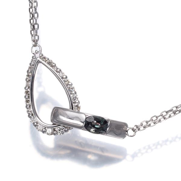 ビジュード ネックレス アレキサンドライト 0.186ct ダイヤ ダイヤモンド 0.20ct K10WG BLJ/GENJ |  | 06