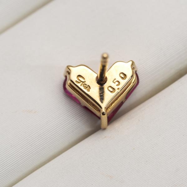 STAR JEWELRY（スタージュエリー） ピアス ルビー 0.50ct/0.50ct 