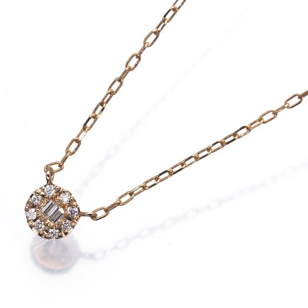 ベルシオラ ネックレス ダイヤ ダイヤモンド 0.06ct バケットカット 2 