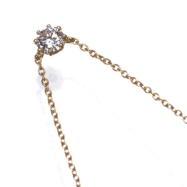 AHKAH（アーカー） ネックレス ダイヤ ダイヤモンド 0.15ct ソルティ