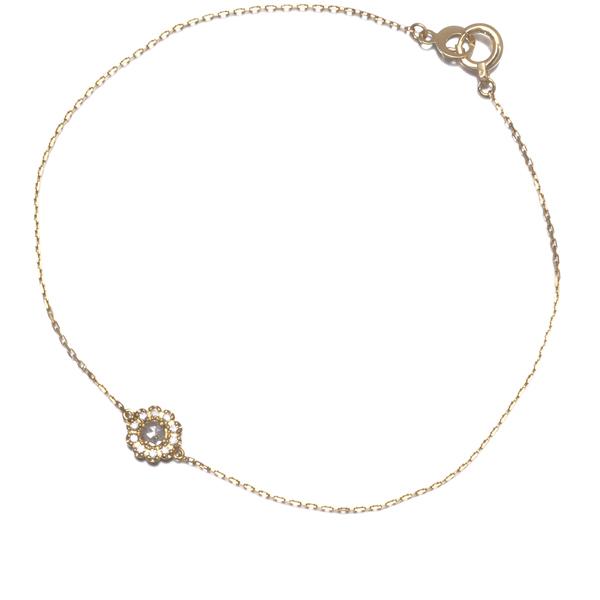 AHKAH（アーカー） ブレスレット ダイヤ ダイヤモンド 0.08ct フローラ 