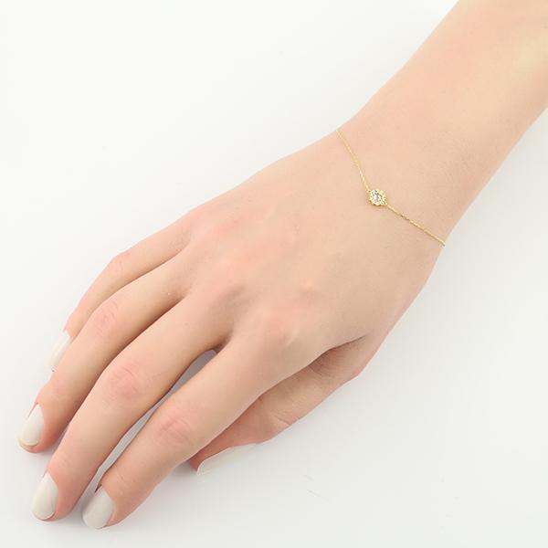AHKAH（アーカー） ブレスレット ダイヤ ダイヤモンド 0.08ct フローラ 