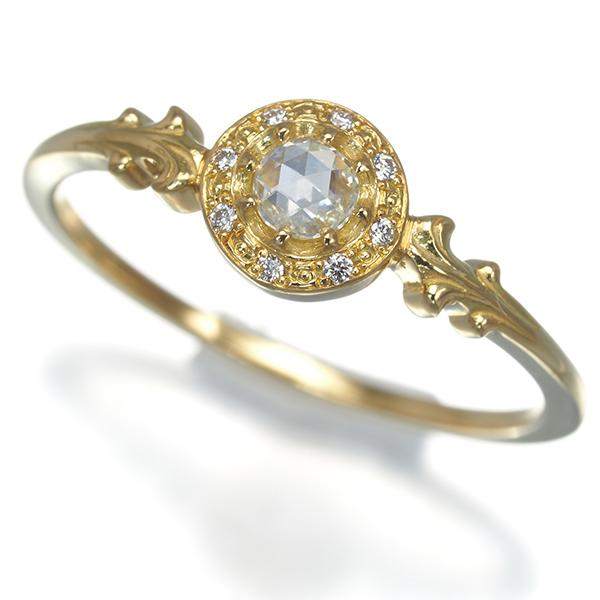 AHKAH（アーカー） リング ダイヤ ダイヤモンド 0.11ct ローズカット 2
