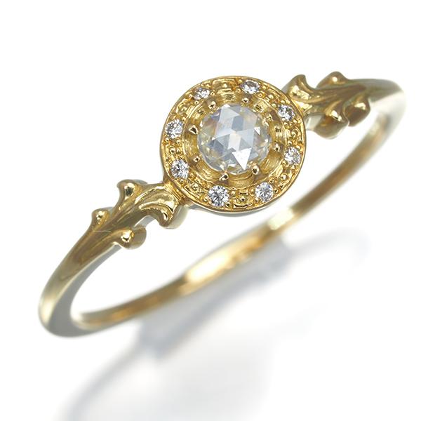 AHKAH（アーカー） リング ダイヤ ダイヤモンド 0.11ct ローズカット 2