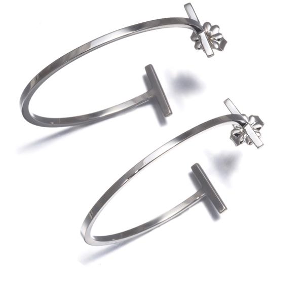 TIFFANY&Co.（ティファニー） ピアス Tワイヤー フープ ラージ