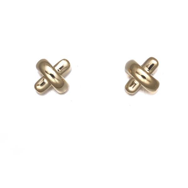 TIFFANY&Co.（ティファニー） ピアス クロスステッチ K18YG BLJ
