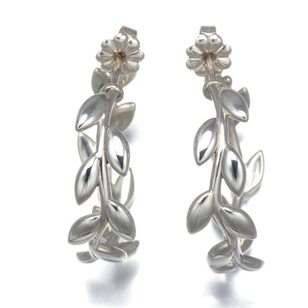 TIFFANY&Co.（ティファニー） ピアス オリーブリーフ フープ シルバー
