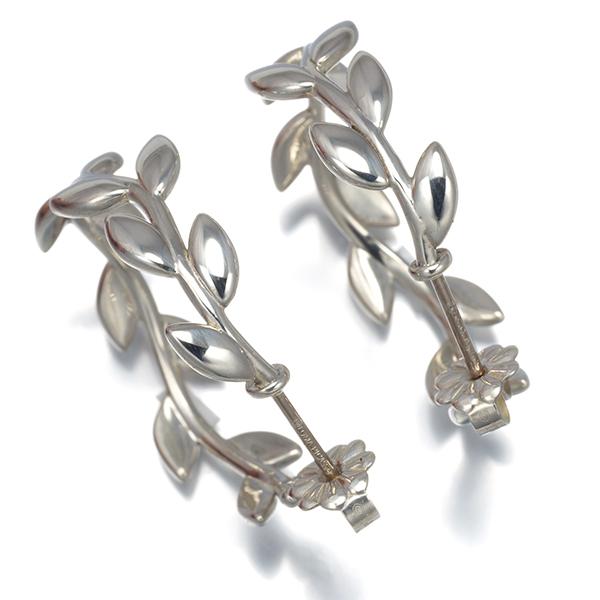 TIFFANY&Co.（ティファニー） ピアス オリーブリーフ フープ シルバー