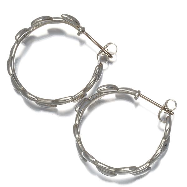 TIFFANY&Co.（ティファニー） ピアス オリーブリーフ フープ シルバー