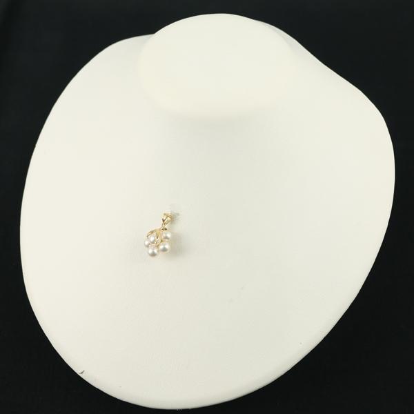 【希少】TASAKI タサキ K18 本真珠 ぶどう パール ペンダントトップ TASAKI（タサキ） ペンダントトップ パール 真珠 5.5mm K18YG BLJ 大幅