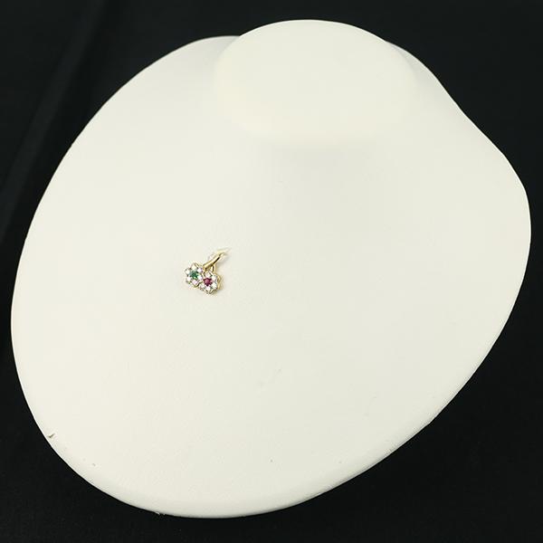 アンブローズ ペンダントトップ ダイヤ ダイヤモンド 0.58ct ルビー 0.13ct エメラルド K18YG BLJ/GENJ 限界値下げ品 |  | 04