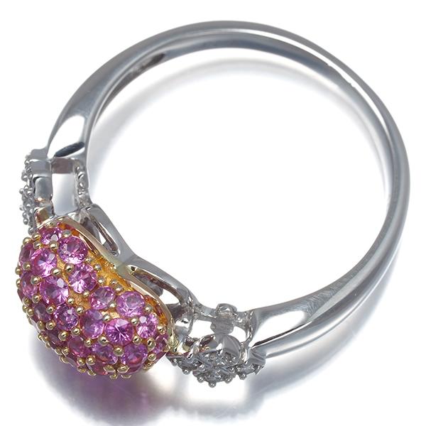 笠原真寿美 リング ピンクサファイア 0.80ct ダイヤ ダイヤモンド 0.05 