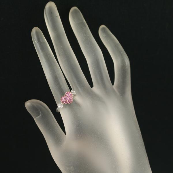 笠原真寿美 リング ピンクサファイア 0.80ct ダイヤ ダイヤモンド 0.05 