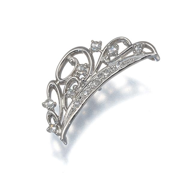 ローズカットダイヤ ダイヤモンド 0.10ct ペンダントトップ Pt900 GENJ