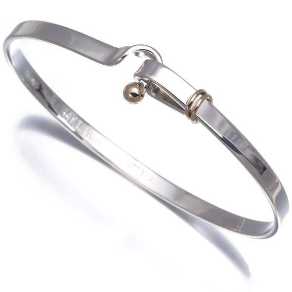値下げ【セット商品】tiffany シルバーバングル とリング6号 シンプル TIFFANY&Co.（ティファニー） ブレスレット フック＆アイ バングル