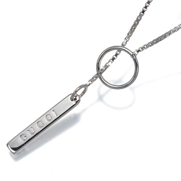 GUCCI グッチネックレスラリアット 　専用ページです GUCCI（グッチ） ネックレス ラリアット K18WG BLJ : グリーバー
