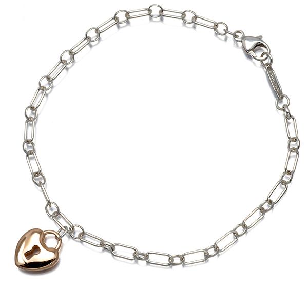 ティファニー ハートロック フィリグリー ブレスレット 925 TIFFANY&Co.（ティファニー） ブレスレット ハートロック K18PG