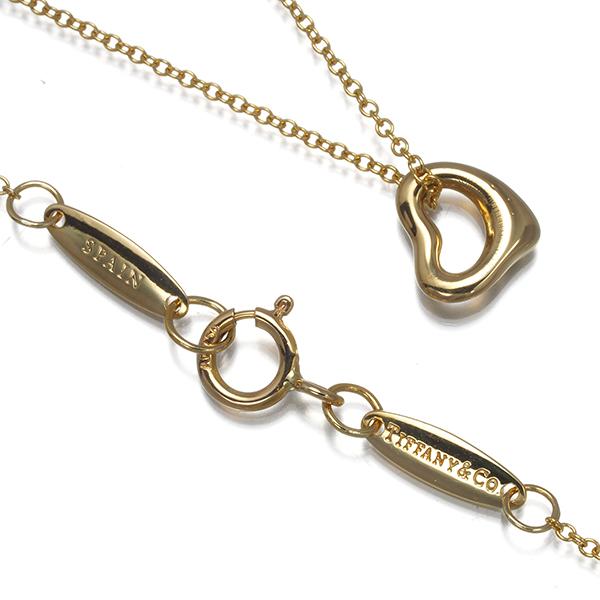 【光沢艶感仕上げ】ティファニー ミニ オープンハート ネックレス TIFFANY&Co.（ティファニー） ネックレス オープンハート ミニ K18YG