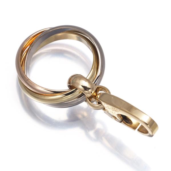美品カルティエ トリニティチャーム スリーカラーペンダントトップ日本正規品 Cartier（カルティエ） トリニティ ペンダントトップ スリーカラー