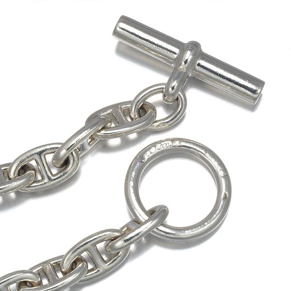 エルメス シェーヌダンクル MM 18コマ シルバー925 ブレスレット 筆記体 HERMES（エルメス） ブレスレット シェーヌダンクル PM 18コマ 70〜80