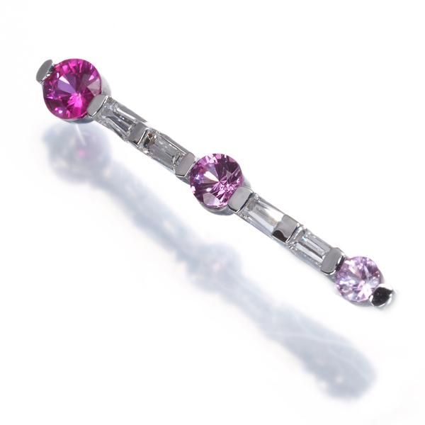 ピンクサファイア 0.39ct ダイヤ ダイヤモンド 0.11ct テーパー 