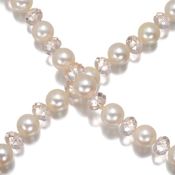TASAKI（タサキ） ネックレス パール 真珠 6.5-6.8mm クリスタルガラス