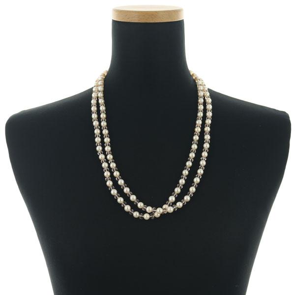 TASAKI（タサキ） ネックレス パール 真珠 6.5-6.8mm クリスタルガラス