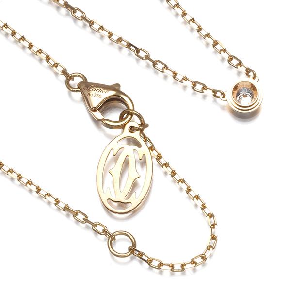 カルティエ　ダムールSMネックレス　ダイヤモンドK18PG　ディアマンレジェ Cartier（カルティエ） ネックレス ダイヤ ダイヤモンド ダムール