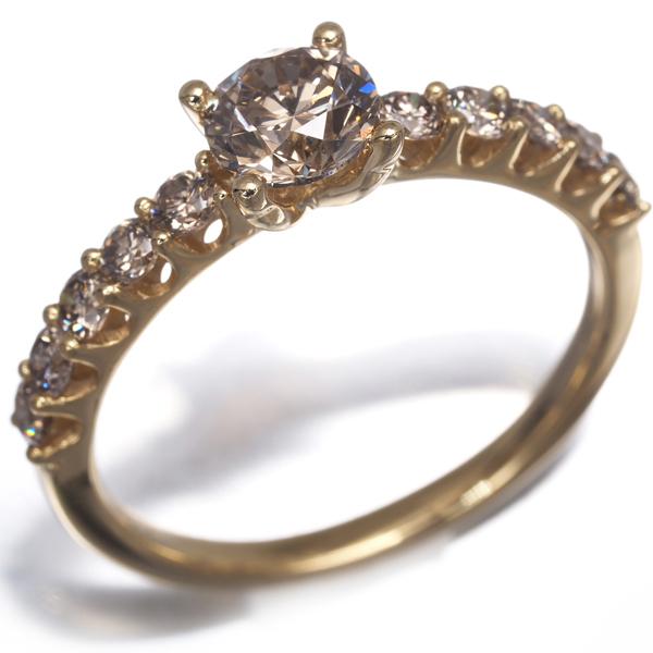 GSTV リング ブラウンダイヤ ダイヤモンド 0.80ct/0.50ct 16.5号 K18YG 指輪 BLJ/GENJ |  | 02