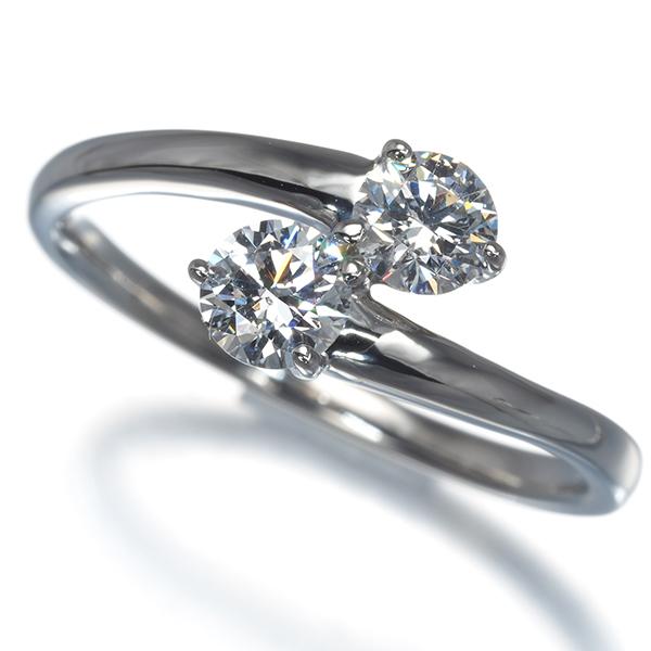 GSTV リング ダイヤ ダイヤモンド 0.33ct/0.31ct 2P 16号 Pt950 指輪 【中古】BLJ/GENJ |  | 05
