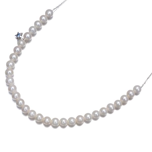 TASAKI（タサキ） ネックレス ベビーパール 真珠 4.0mm サファイア