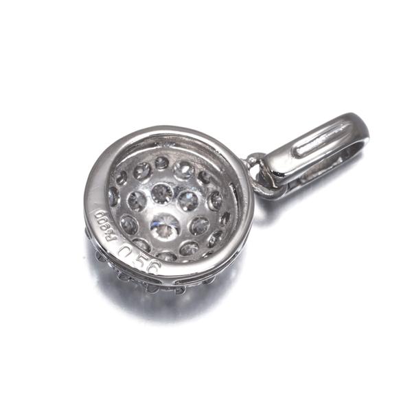 ダイヤ ダイヤモンド 0.56ct パヴェ ラウンド ペンダントトップ Pt900