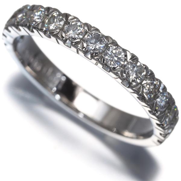 Pt900 1Ctダイヤモンド ハーフエタニティリング ダイヤ ダイヤモンド 0.61ct ハーフエタニティ リング Pt900 指輪 GENJ