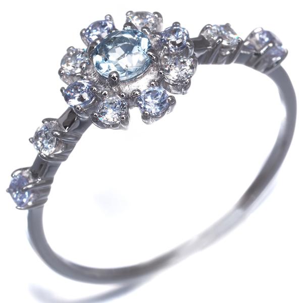 の*様 k10 wg サマンサティアラ　波形デザインリング Samantha Tiara（サマンサティアラ） リング アクアマリン アナと雪の
