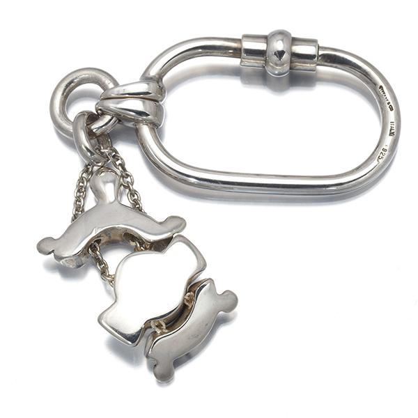 TIFFANY&Co.（ティファニー） キーホルダー 亀 カメ アニマル シルバー 