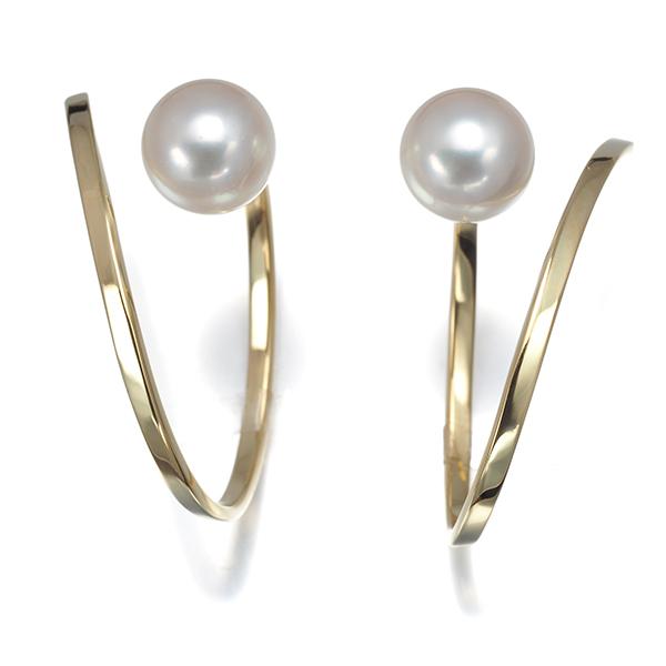 TASAKI（タサキ） ピアス パール 真珠 8.0mm アファインバランス K18YG