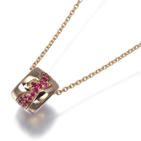 値下げ　ジョージジェンセン　カーニバル　ガーネット、ローズクオーツ　ネックレス Georg Jensen（ジョージ ジェンセン） ネックレス ルビー フュージョン